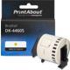 Etichetta compatibile Brother DK-44605 - Nero su giallo (62 mm)