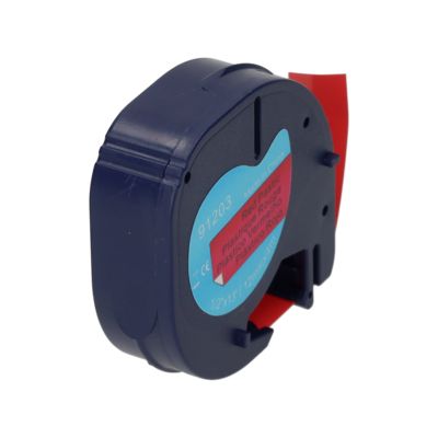 Nastro compatibile Dymo 91203 - Nero su rosso (12 mm)