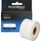 Etichetta compatibile Dymo 99018 (S0722470) - Nero su bianco (38 mm x 190 mm)