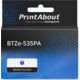 Nastro compatibile Brother BTZe-535PA - Bianco su blu (12 mm)