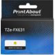 Nastro compatibile Brother TZe-FX631 - Nero su giallo (12 mm)