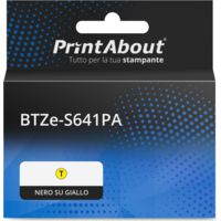 Nastro compatibile Brother BTZe-S641PA - Nero su giallo (18 mm)