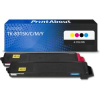 Toner compatibile Kyocera TK-8315K/C/M/Y - 4 colori Multipack