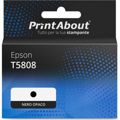Cartuccia compatibile Epson T5808 - Nero opaco