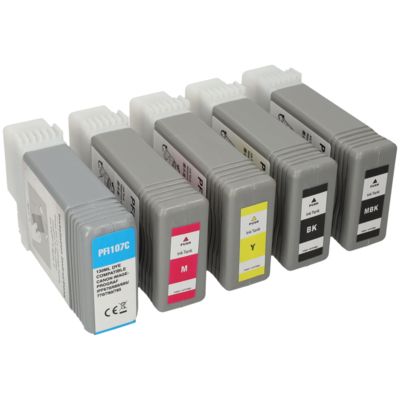 Cartuccia compatibile Canon PFI-107BK/MBK/C/M/Y - 5 colori Multipack