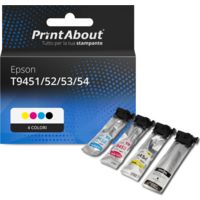 Cartuccia compatibile Epson T9451/52/53/54 - 4 colori Alta capacità Multipack