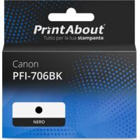 Cartuccia compatibile Canon PFI-706BK - Nero Alta capacità