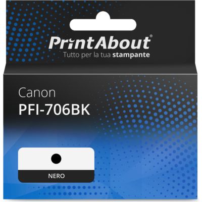 Cartuccia compatibile Canon PFI-706BK - Nero Alta capacità