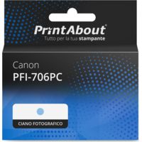 Cartuccia compatibile Canon PFI-706PC - Ciano fotografico Alta capacità