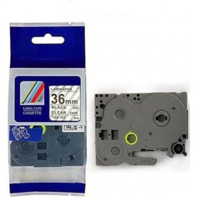 Nastro Brother TZe-M61 - Nero su trasparente (36 mm)