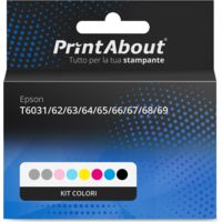 Cartuccia compatibile Epson T6031/62/63/64/65/66/67/68/69 - Kit colori Alta capacità Multipack
