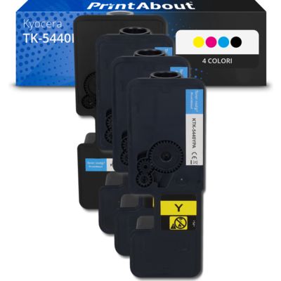 Toner compatibile Kyocera TK-5440K/C/M/Y - 4 colori Alta capacità Multipack