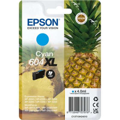 Cartuccia stampante Epson 604XL (C13T10H24010) - Ciano Alta capacità