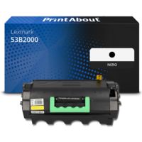 Toner compatibile Lexmark 53B2000 - Nero
