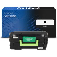 Toner compatibile Lexmark 58D2H00 - Nero Alta capacità