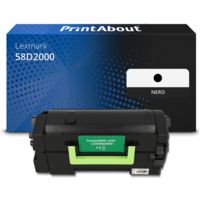 Toner compatibile Lexmark 58D2000 - Nero