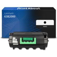 Toner compatibile Lexmark 63B2000 - Nero