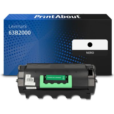 Toner compatibile Lexmark 63B2000 - Nero
