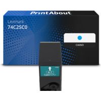 Toner compatibile Lexmark 74C2SC0 - Ciano Alta capacità