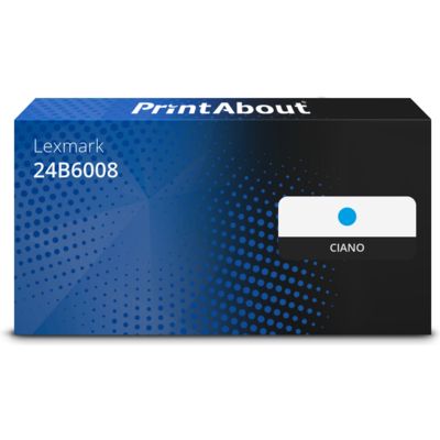 Toner compatibile Lexmark 24B6008 - Ciano