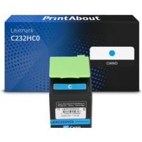 Toner compatibile Lexmark C232HC0 - Ciano Alta capacità