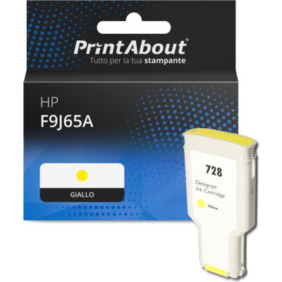Cartuccia compatibile HP F9J65A (728) - Giallo Capacità extra-elevata