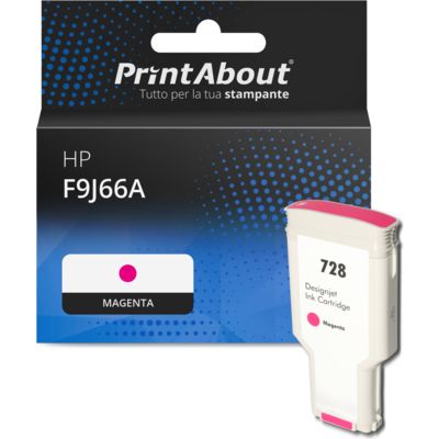 Cartuccia compatibile HP F9J66A (728) - Magenta Capacità extra-elevata