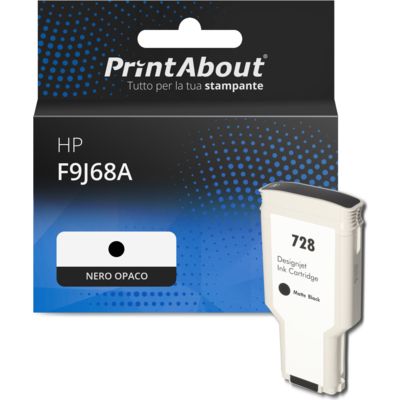 Cartuccia compatibile HP F9J68A (728) - Nero opaco Capacità extra-elevata