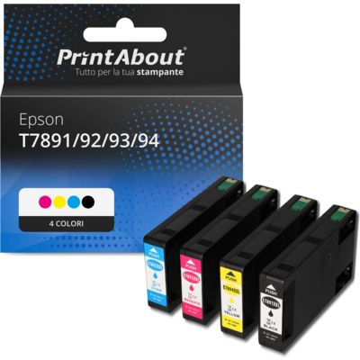 Cartuccia compatibile Epson T7891/92/93/94 - 4 colori Multipack