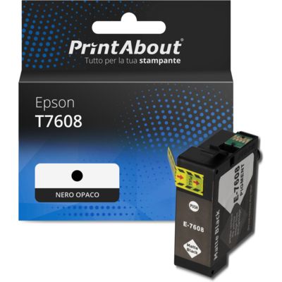 Cartuccia compatibile Epson T7608 - Nero opaco