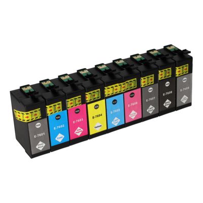 Cartuccia compatibile Epson T7601/02/03/04/05/06/07/08/09 - Kit colori Multipack