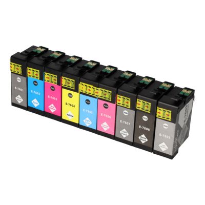 Cartuccia compatibile Epson T7601/02/03/04/05/06/07/08/09 - Kit colori Multipack