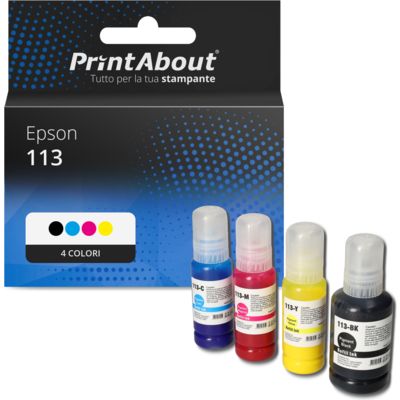 Cartuccia compatibile Epson 113 (CT06B14/24/34/440) - 4 colori Multipack