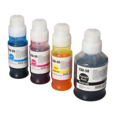 Cartuccia compatibile Canon GI-50PGBK/C/M/Y - 4 colori Alta capacità Multipack