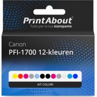 Cartuccia compatibile Canon PFI-1700 12-kleuren - Kit colori Multipack