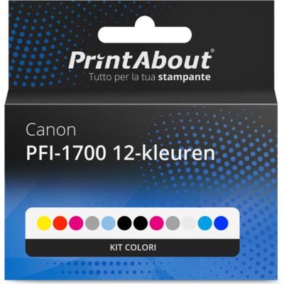 Cartuccia compatibile Canon PFI-1700 12-kleuren - Kit colori Multipack