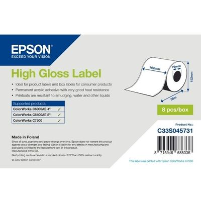 Etichetta Epson C33S045731 - Bianco