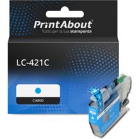 Cartuccia compatibile Brother LC-421C - Ciano