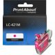 Cartuccia compatibile Brother LC-421M - Magenta