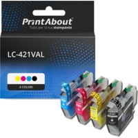 Cartuccia compatibile Brother LC-421VAL - 4 colori Multipack
