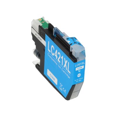 Cartuccia compatibile Brother LC-421XLC - Ciano Alta capacità