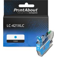 Cartuccia compatibile Brother LC-421XLC - Ciano Alta capacità