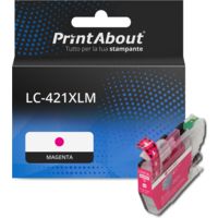 Cartuccia compatibile Brother LC-421XLM - Magenta Alta capacità