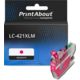 Cartuccia compatibile Brother LC-421XLM - Magenta Alta capacità