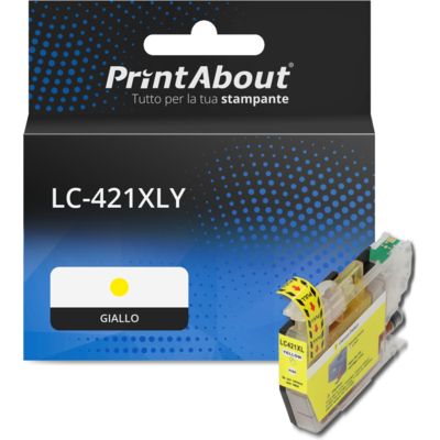 Cartuccia compatibile Brother LC-421XLY - Giallo Alta capacità