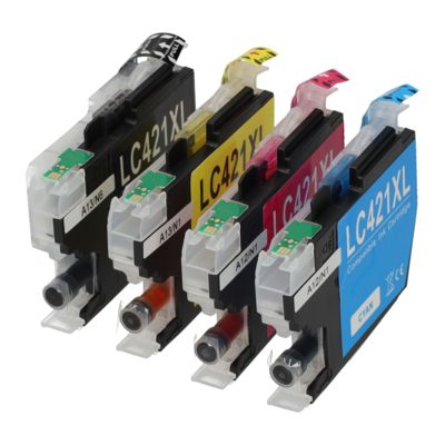 Cartuccia compatibile Brother LC-421XLVAL - 4 colori Alta capacità Multipack