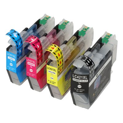 Cartuccia compatibile Brother LC-421XLVAL - 4 colori Alta capacità Multipack