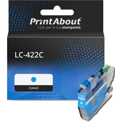 Cartuccia compatibile Brother LC-422C - Ciano