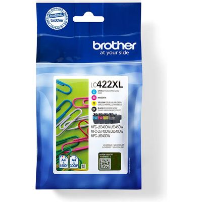 Cartuccia stampante Brother LC-422XLVAL - 4 colori Alta capacità Multipack