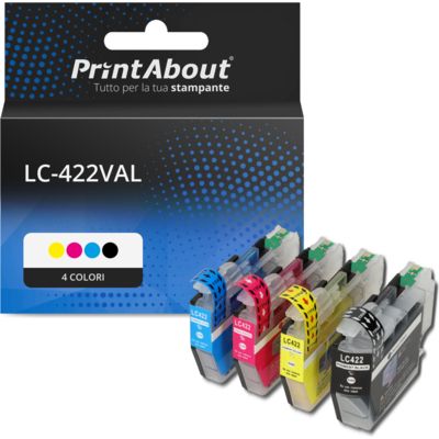 Cartuccia compatibile Brother LC-422VAL - 4 colori Multipack
